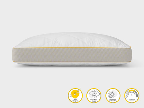 the memory foam pillow hybrid side sleeper